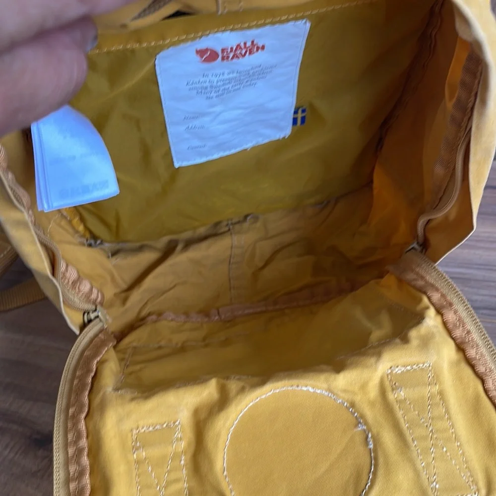 Pre-owned Kånken Yellow Backpack condition see the pictures
